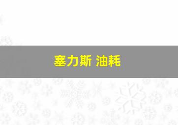 塞力斯 油耗